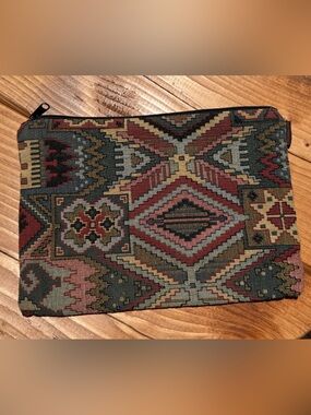Boho Geometric Zip Pouch
